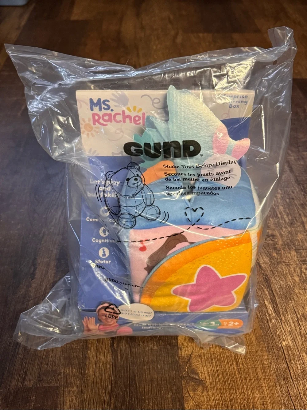 Ms. Rachel Plush Surprise Learning Sensory Box